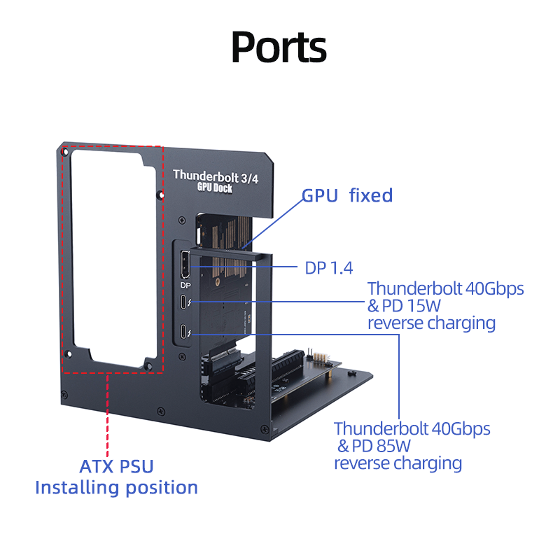 EGPU Thunderbolt 4/3 TB3/TB4 T - Gpu External Dock Egpu Thunderbolt 4 recension och pris